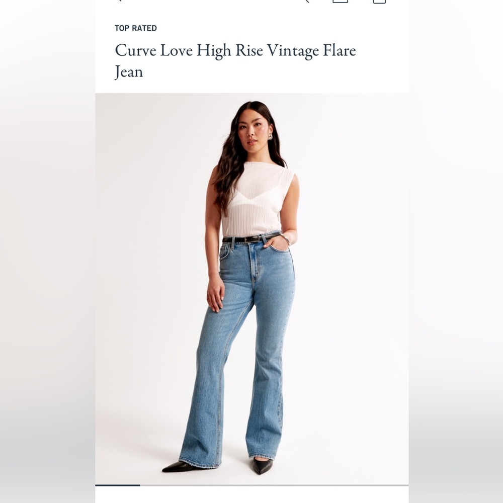 Abercrombie & Fitch Blue Flare Leg Jeans